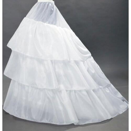 Free Shipping High Quality Chiffon Fishbone Petticoat Single Layer For Wedding/Quinceanera Gowns 50cm to 100cm Waist