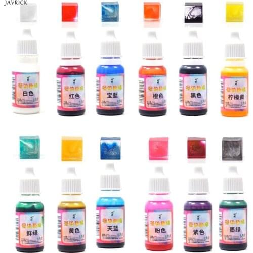 Art Ink Natural Pigment 12 colors Colorant Dye Ink Diffusion UV Epoxy Resin Jewelry Making