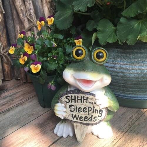 Les Loges Park Hotel courtyard Kindergarten decorating outdoors Frog resin animal horticult statues Home wedding decoration dies