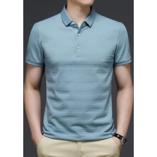 Summer mens clothing, mens POLO shirts, business casual POLO shirts, short-sleeved plus size POLO shirts