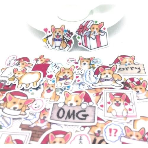 40 Pcs Anime christmas dog Stickers for Laptop Luggage Styling Skateboard Motorcycle Vinyl Decal Graffiti Punk Cool Stickers