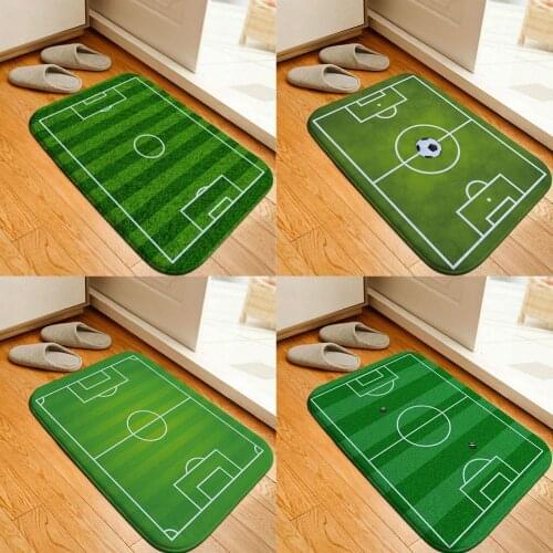 Anti-skid Entry Doormat Bedroom World Cup Football Field Ground Floor Mat Decor Carpets Bedside Home Decor Room Floor Baby Mat
