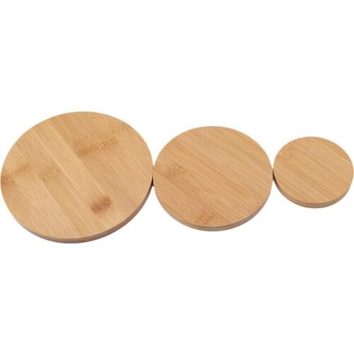 New Arrivals Round Wooden Bowl Plate Succulent Storage Tray Fashion Base Garden Decoration Home Decoration Crafts