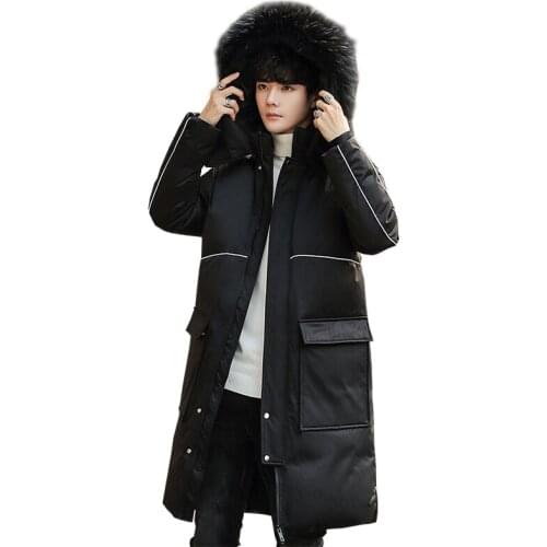 New Style Popular Brand Workwear down Jacket Fashion Couple Wear Fur Collar Jacket Thick Warm Winter Coat