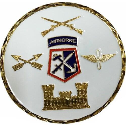 Custom plated military commemorative coin low price premium zinc alloy coin