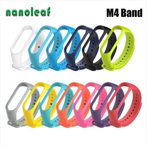 Watch Strap for Xiao Mi Band 3 4 Durable Silicone Wrist Colorful Smart Bracelet Accessories Replacement Wristband