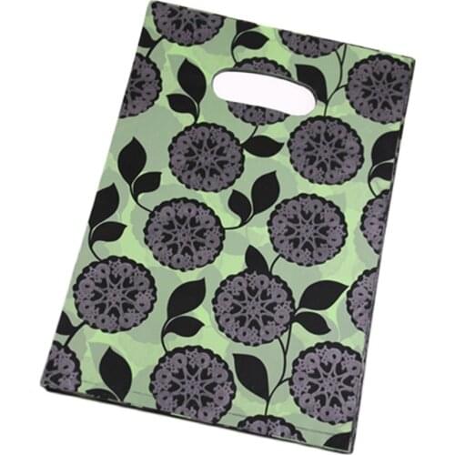 New Style Wholesale 100pcs/lot 20*30cm Medium Plastic Green Gift Package Bags Clothing Bags Favor Party Gift Packaging