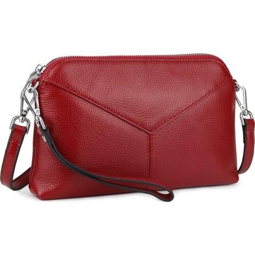 Simple Noelty Shopper Crossbody Bags First Layer Cowhide Satchels Fashionable Wholesale Shoulder Handbags Female Leather Clutch