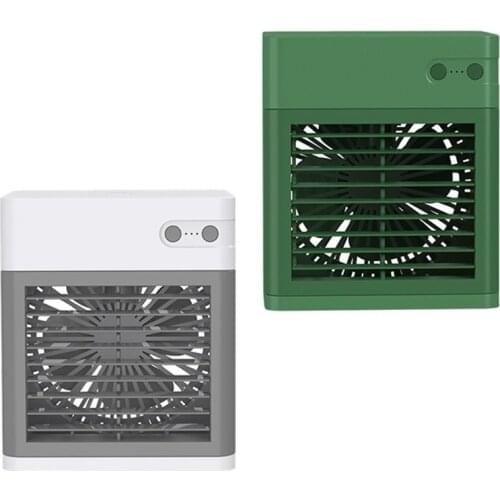 Air Cooler Three-Speed Adjustable Quiet Large Air Volume Humidification Spray Cooling Fan for Desktop or Room