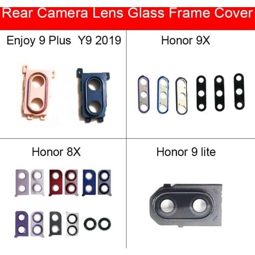 Rear Glass Lens Cover For Huawei Enjoy 9 9X 8X Plus Lite Y9 2019 Main Back Camera Lens Glass With Sticker Repair Replacement