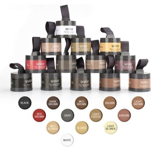 New 12 Color Hair Fluffy Powder Instantly Black Root Cover Up Natural Instant Hair Line Shadow Powder Hair Concealer Coverag