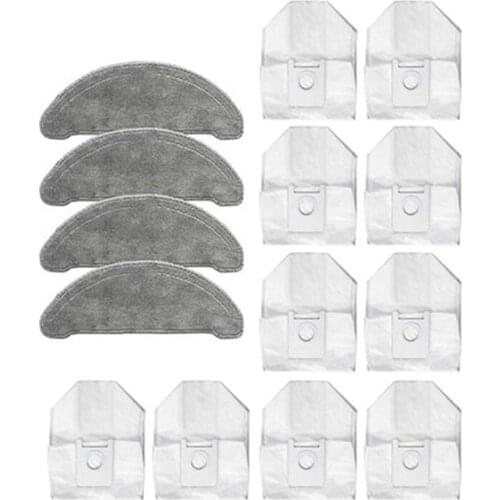 14Pcs for ROIDMI EVE Plus Vacuum Cleaner Mop Cloth Large-Capacity Dust Bag Replacement Accessories Parts