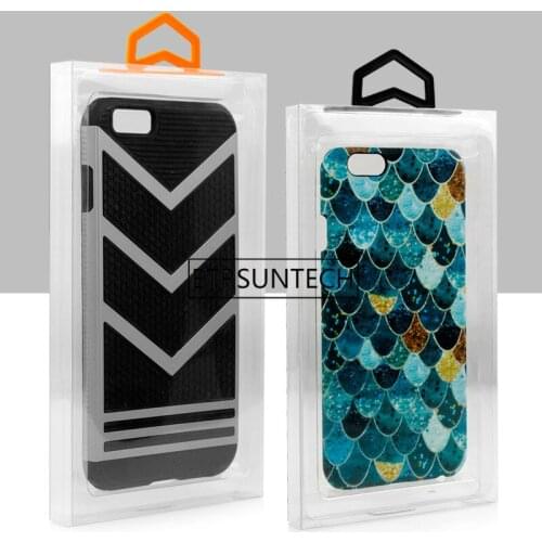 200pcs/lot Blister PVC Plastic Clear Retail Packaging Package Box for iPhone 6 6s 7 7 Plus Clear Mobile Phone Case Cover