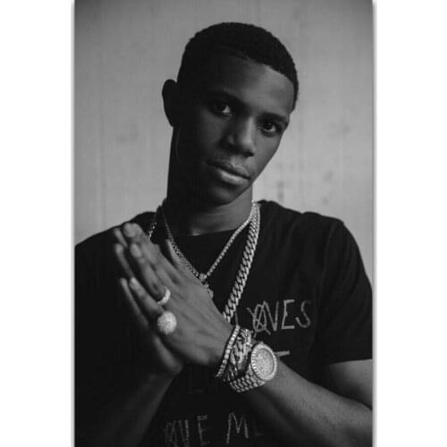 A Boogie Wit Da Hoodie Hip Hop Music Singer Star Silk Poster Wall Sticker Decoration Gift