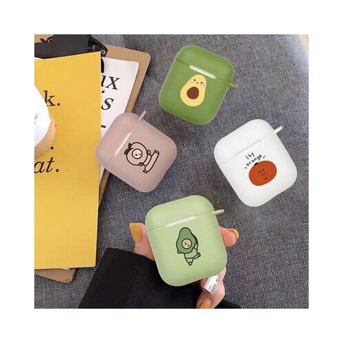 Airpods1/2 Protector Airpods1/2 Case Airpods 1/2 Cover Cute Fuirt Avocado/Peach/Orange Cover