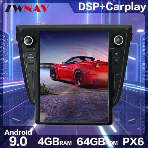 Android 9.0 4GB Tesla style Car GPS Navigation For NISSAN Qashqai 2013-2018 Car Multimedia Player Radio Head Unit No DVD Player