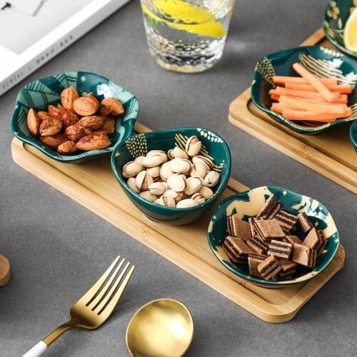 Bamboo Plate Sauce Dish Bamboo Tray Vinegar Dish Saucer Dish Personality Decorative Tray Dinner Plates