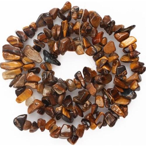 3-5x6-8mm yellow Tiger Eye Beads Natural Freeform Chips Stone Beads For Jewelry Making Beads 32'' Needlework DIY Beads Trinket