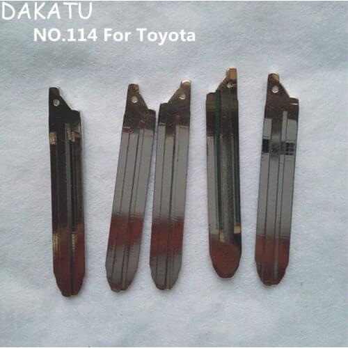 DAKATU NO.114 Key Blade FOR TOYOTA 2014 Modified Flip Folding Remote Key shell Blade Replacement 02