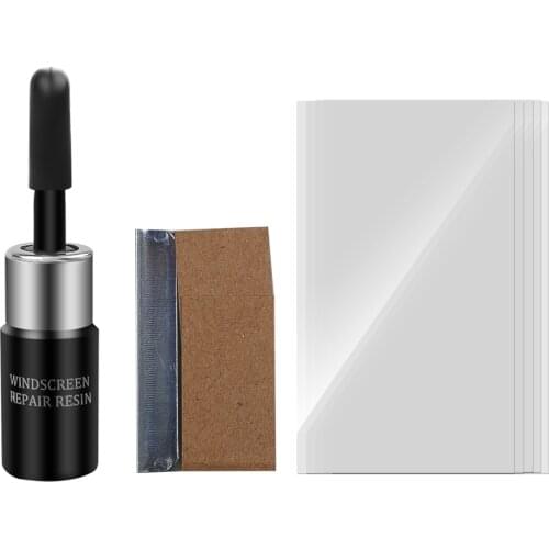 Car Windshield Repair Tool DIY Window Repair Tools Windscreen Glass Scratch Crack Restore Car Cleaning Resin+blade+strips