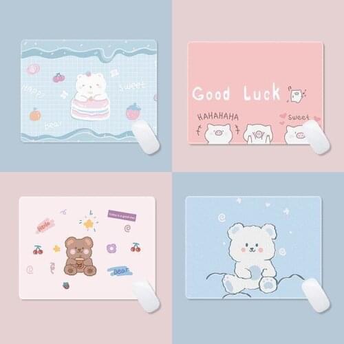 Writing Desk Mats Cute Mouse Pad Laptop Mouse Mat Kawaii Mouse Pad Office Accessories Deskpad Mat for Mice Mouse 22x18cm