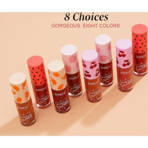LANBEN 8 Colors Matte Lip Gloss Waterproof Long Lasting Natural Moisturizer MakeUp Woman Sexy Liquid Lipstick Makeup Lip Gloss