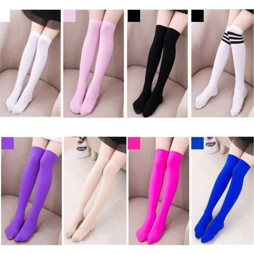 Candy Color Summer Baby Knee Socks for girls Baby Girl Stretch Skinny socks Kids Girls Knee High Baby 2-12Y