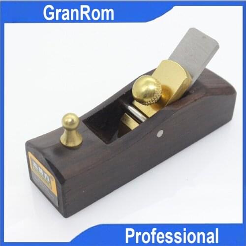 Ebony Mini Light Planer Flat Bottom Planer DIY Woodworking Hand Planer HSS Blade Handheld Planning Tools