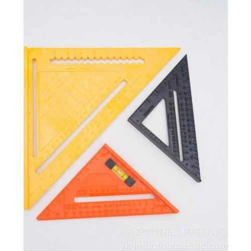 7 inch plastic multifunctional angle ruler, engineering plastic triangle plate, teacher teaching measuring instrument