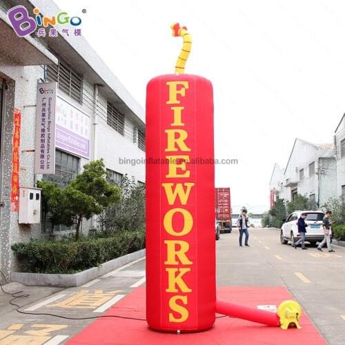 Festival Celebration Inflatable Firework Model/4m High Inflatable Balloon for Shop Outdoor Decor