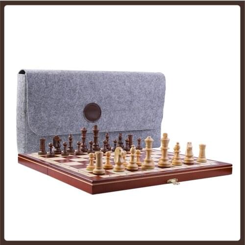 Luxury Wood Chess Set Tournament Professional Original Official High Quality Gilded Coordinate International Chess Ajedrez Gifts