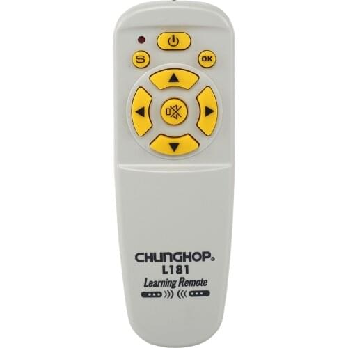 Chunghop L181 Mini Universal Learning Remote Control For TV Sat DVD Cbl Aux Dvb-T Copy