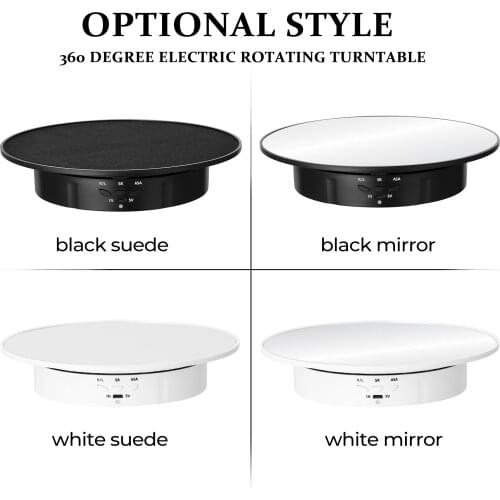 138/145/200mm 3 Speeds Photography Rotating Display Stand 360 Electric Rotating Product Display Turntable For Video Shooting