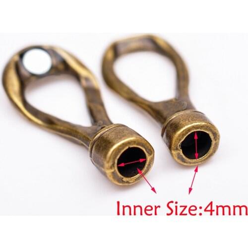 10Pcs Solid Brass Magnetic Clasps Hooks Jewelry Connector Findings For Leather Cord Bracelet Necklace Jewelry Making