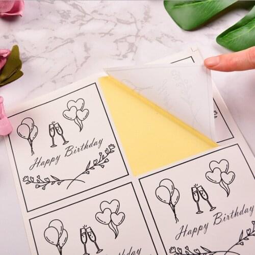 40pcs per pack 10cm happy birthday Stickers Seal Labels Supplies food package Stationery Stickers