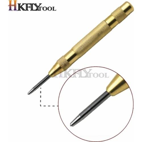 5 Inch Automatic Center Pin Punch Spring Loaded Marking Starting Holes Tool Wood Press Dent Marker Woodwork Tool Parts