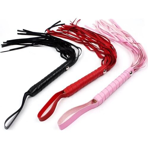 IKOKY Roleplay Adult Games SM Spanking Paddle Sex Toys For Couples Flirt Flogger Sex Whip Bondage PU Leather Fetish Sexy Knout