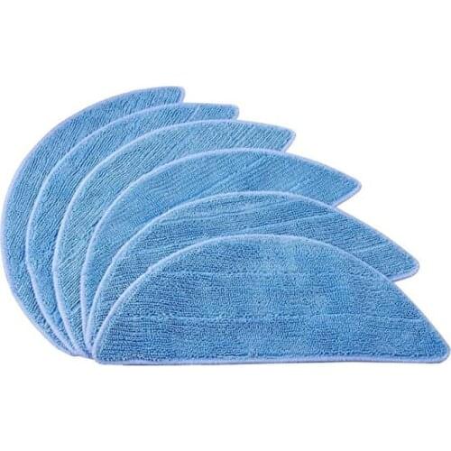 6 Pcs Replacement Mop Cloth Pad Floor Cleaner Kit,Washable Cleaning Pads for ILIFE V3 V3S V5 V5S Robotic Vacuum Cleaner