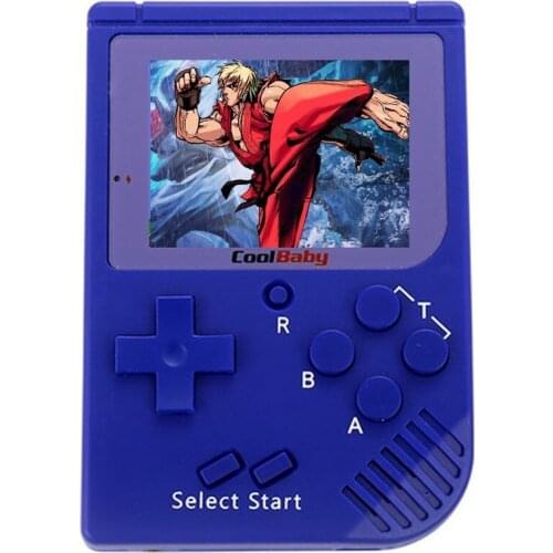 Coolbaby RS-6 retro porttil mini mano consola 8 bit 2.0 pulgadas LCD color nios Juego incorporado 129 juegos