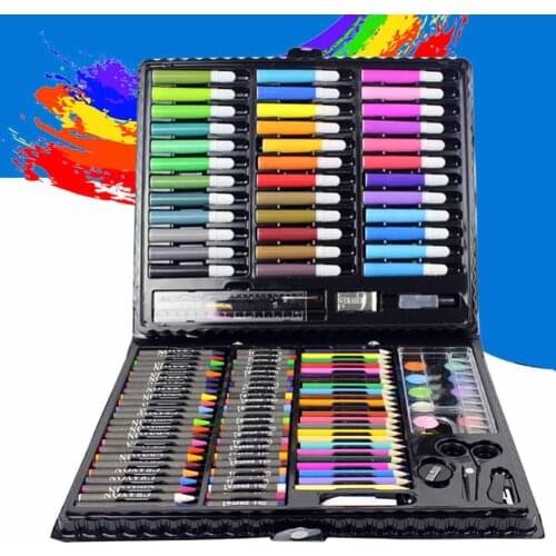 Kids Art Set Children Drawing Set Water Color Pen Crayon Oil Pastel Painting Drawing Tool Art supplies stationery set 150 Pcs