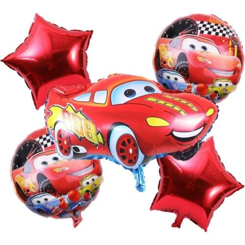 Disney Cars Story Childrens Birthday Party Balloon Set McQueen Car Aluminum Film Balloon Childrens Toy Party Decoration Gift