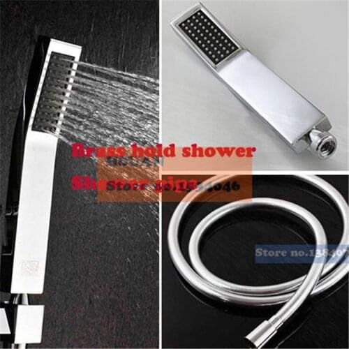 Bathroom item shower set accessories brass water-saving Pressure boost hold spray shower with SPX fluorescent tube hose pipe
