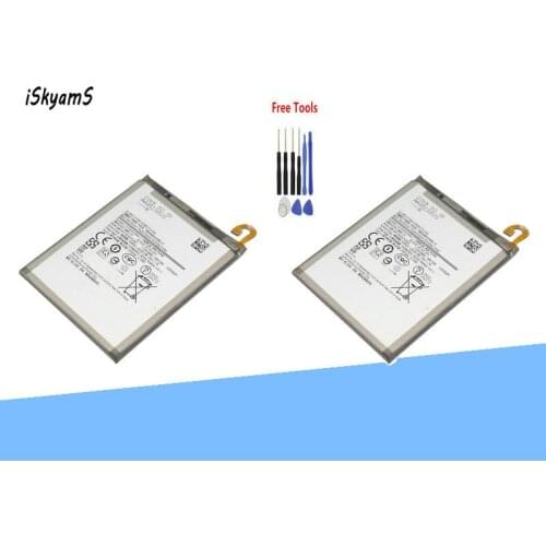 ISkyamS 2x 3300mAh Replacement Battery EB-BA750ABU For SAMSUNG Galaxy A7 2018 version A730x A750 SM-A730x Phone Battery +Tool