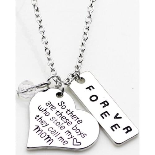 Fashion personality jewelry So there are these boys who stole my heart they call... Forever birth stone necklace for Women N246