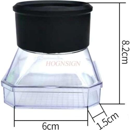 Insect observation cover Insect observation box Biology teaching instrument Insect box Black cover with magnifying glass
