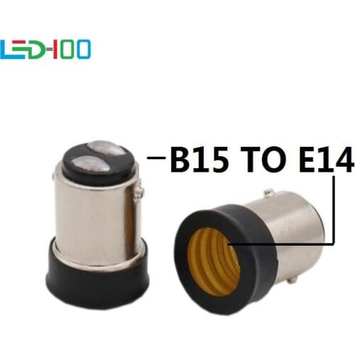 NEW B15D to E14 B15D conversion lamp holder BA15D turn E14 lamp holder B15 To E14 lamp base Inverter