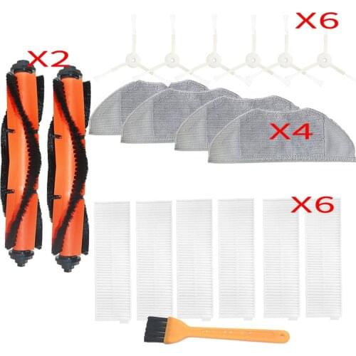 Main Brush Side Brush Filter Dishcloth Set For Xiaomi Mijia G1 MJSTG1 Vacuum Cleaner Home Appliance Parts Replacement