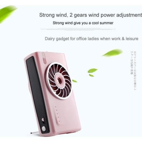 Portable Water Spray Mist Fan Electric Usb Rechargeable Handheld Mini Fan Cooling Air Conditioner Humidifier For Outdoor