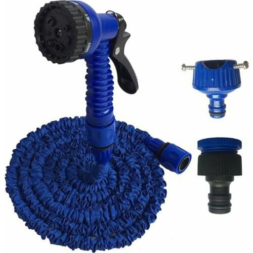 25-200FT High Pressure Car Wash Garden Watering Telescopic Water Pipe Suit Flexible Expandable Reel Hose For Watering Connector