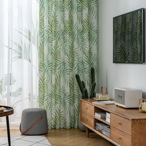 Bucolic Blackout Curtains For Living Room шторы фатин Para Salon Cortinas Rideau Nordic Minimalist Modern Fresh Retro Country